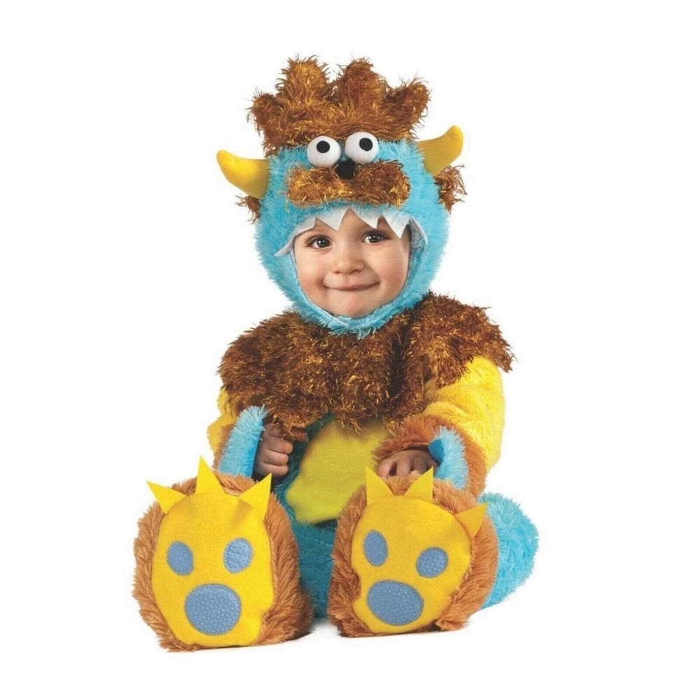 Noah's Ark Collection Blue Monster Infant Costume 12-18 Months 2-Piece Set NWT